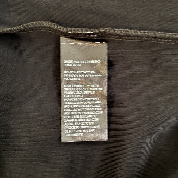 Chico's Dress NWT Womens Size 3.5 (18) $109 Textured Tie Waist Black Pockets - Picture 5 of 9